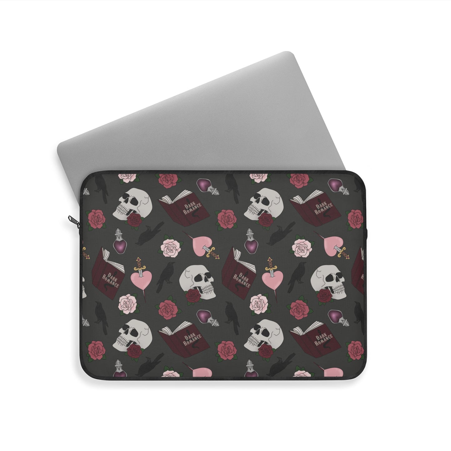 Dark Romance Laptop Sleeve - Charcoal