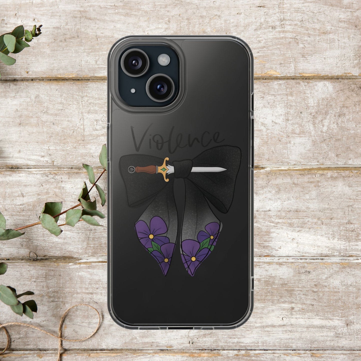 Violence Bow Clear Protective Phone Case