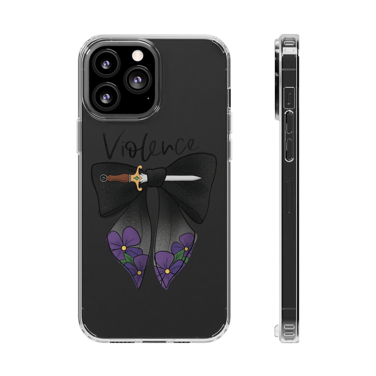 Violence Bow Clear Protective Phone Case