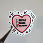 Single Dating Reading Sticker