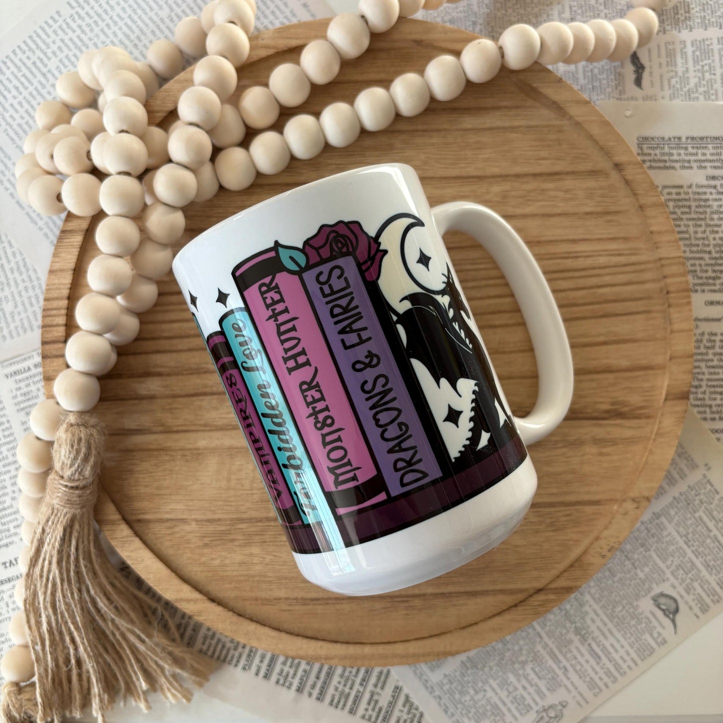 Romantasy Bookshelf Mug