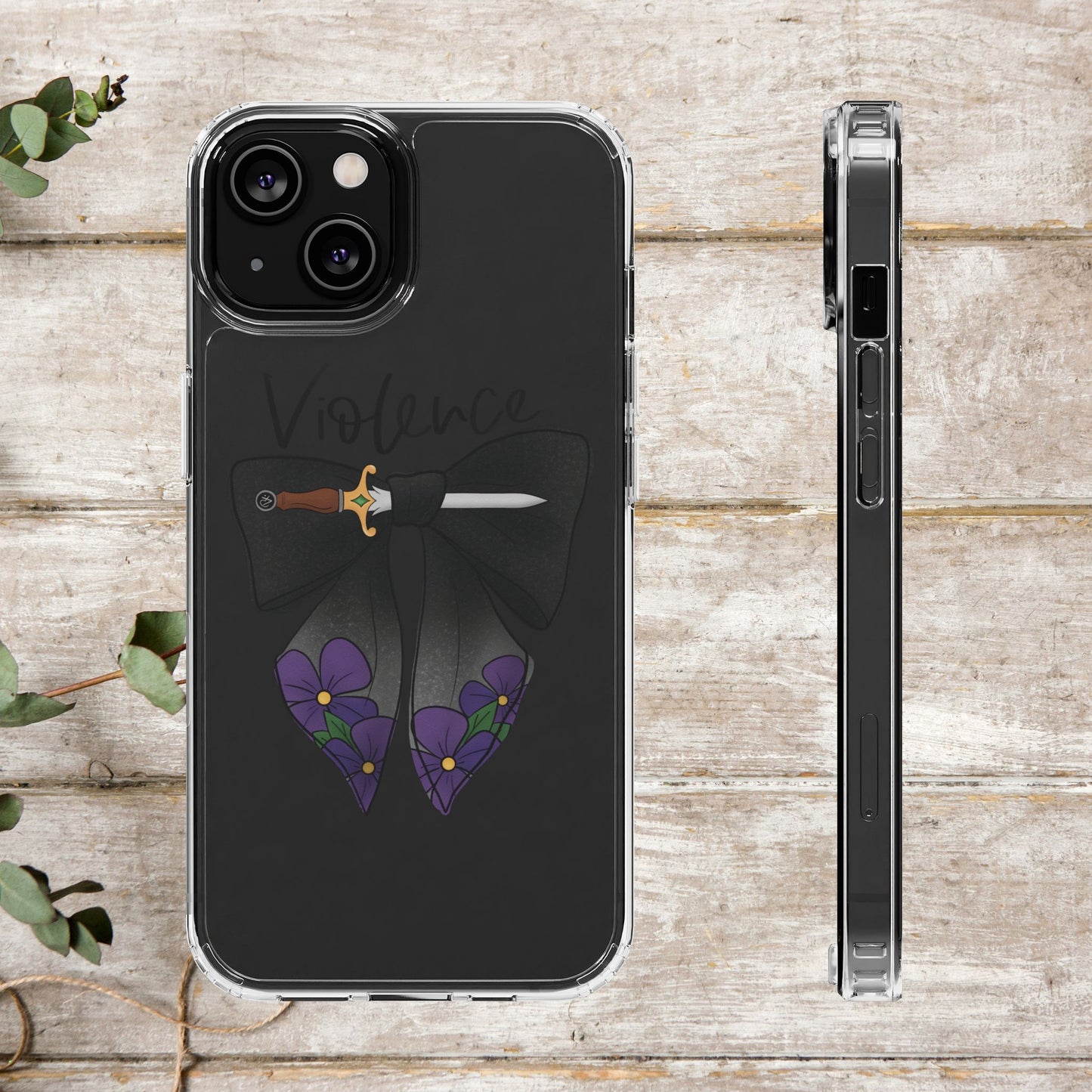 Violence Bow Clear Protective Phone Case