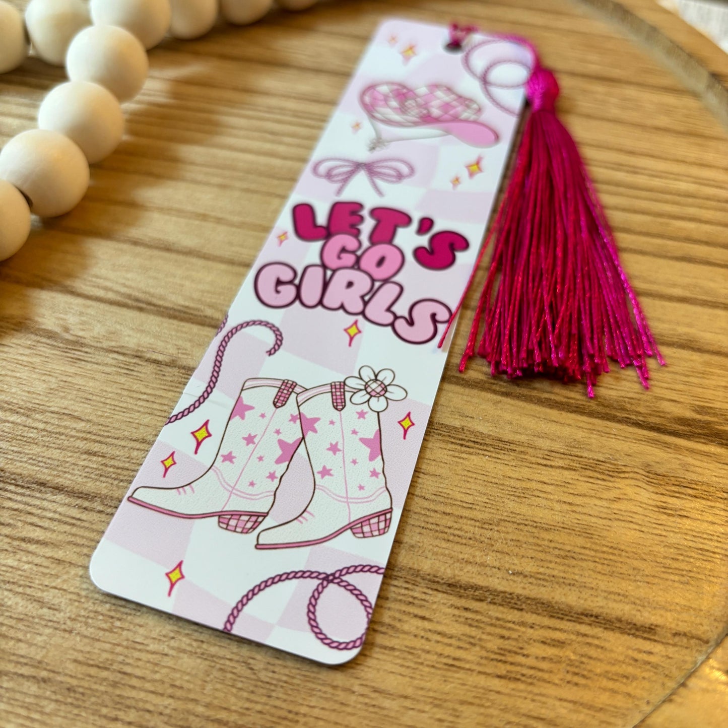 Let's Go Girls Metal Bookmark