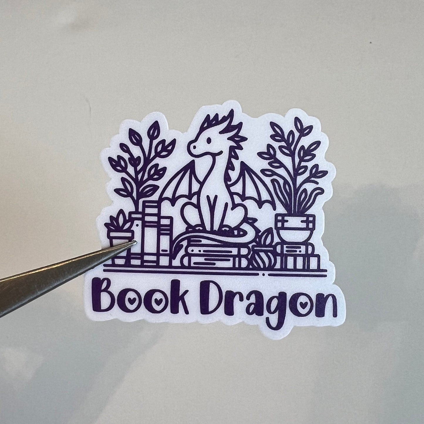 Book Dragon Sticker