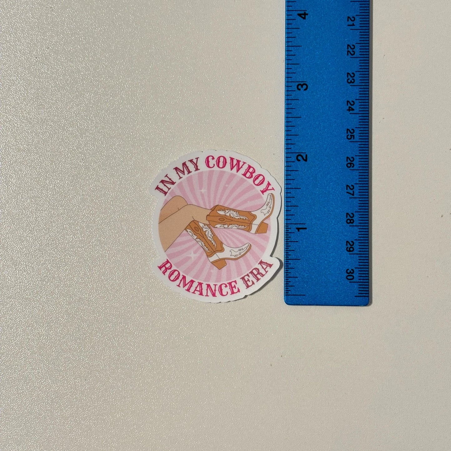 In My Cowboy Romance Era Sticker