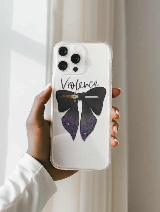 Violence Bow Clear Protective Phone Case