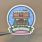 Merry Bookmas Snowglobe Sticker