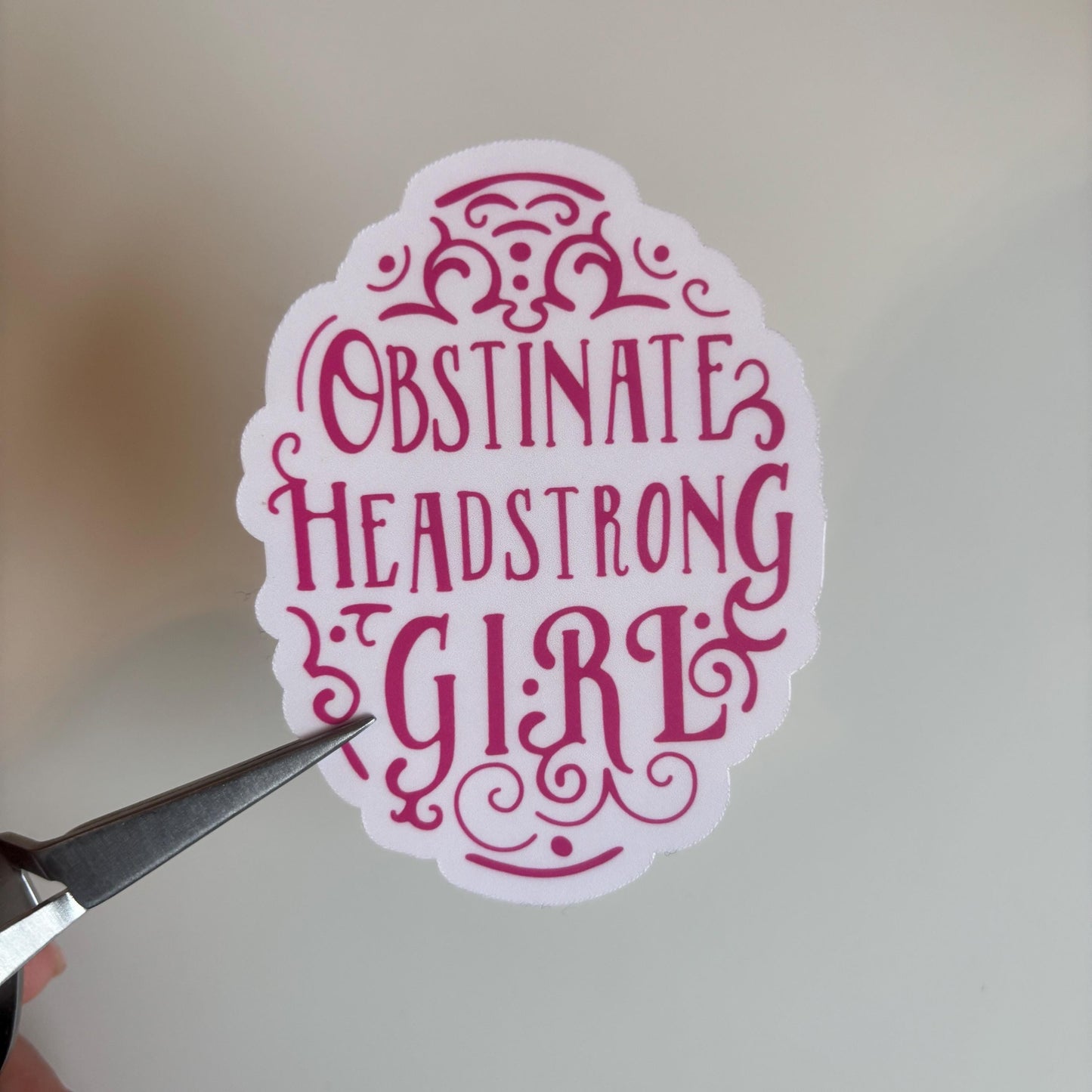 Obstinate Headstrong Girl Sticker