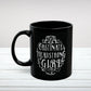 "Obstinate Headstrong Girl" Black Ceramic Mug