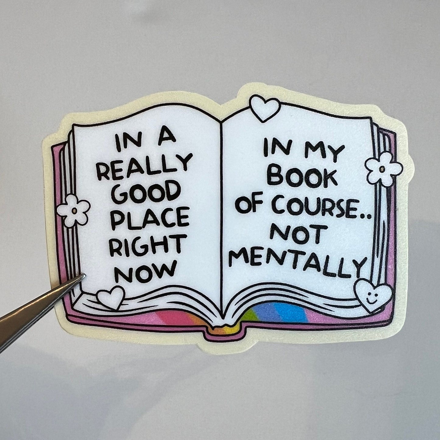 Bookish Mental Health Sticker