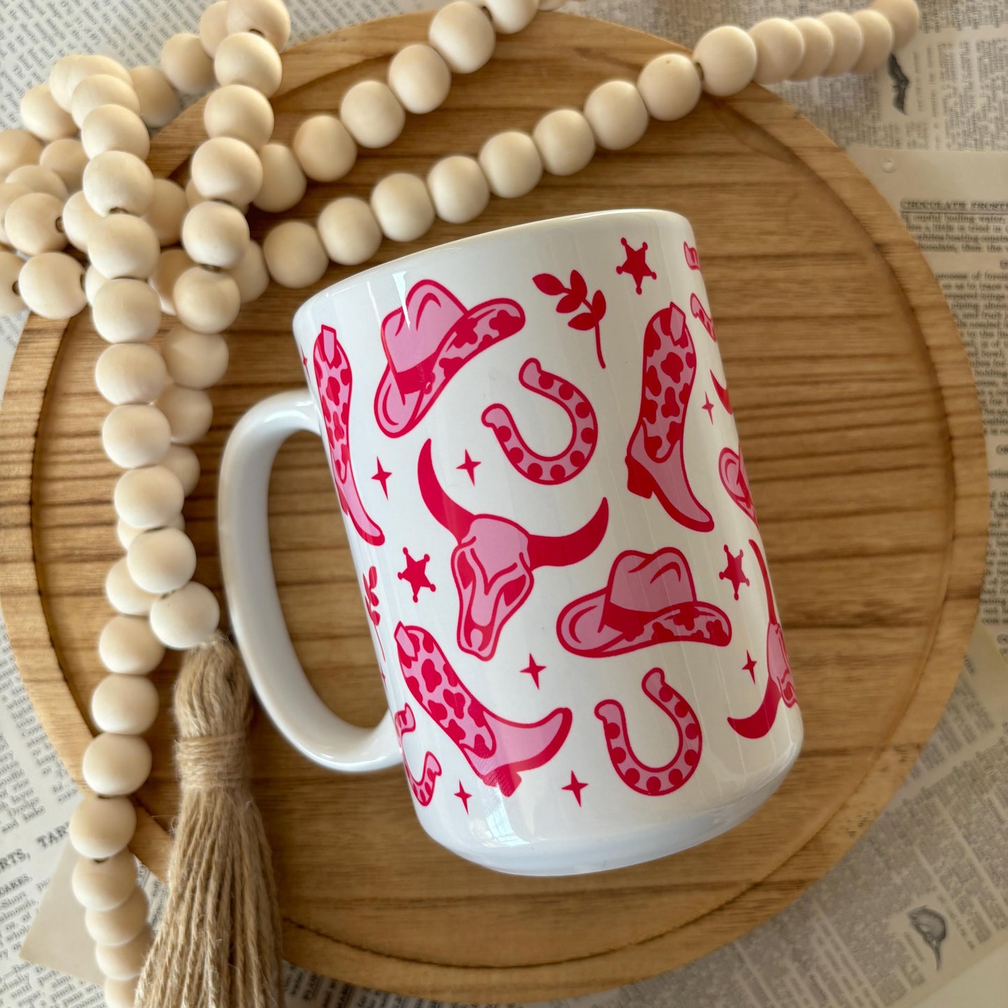 Pink Cowgirl Ceramic Mug