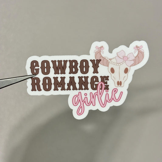 Cowboy Romance Girlie Sticker