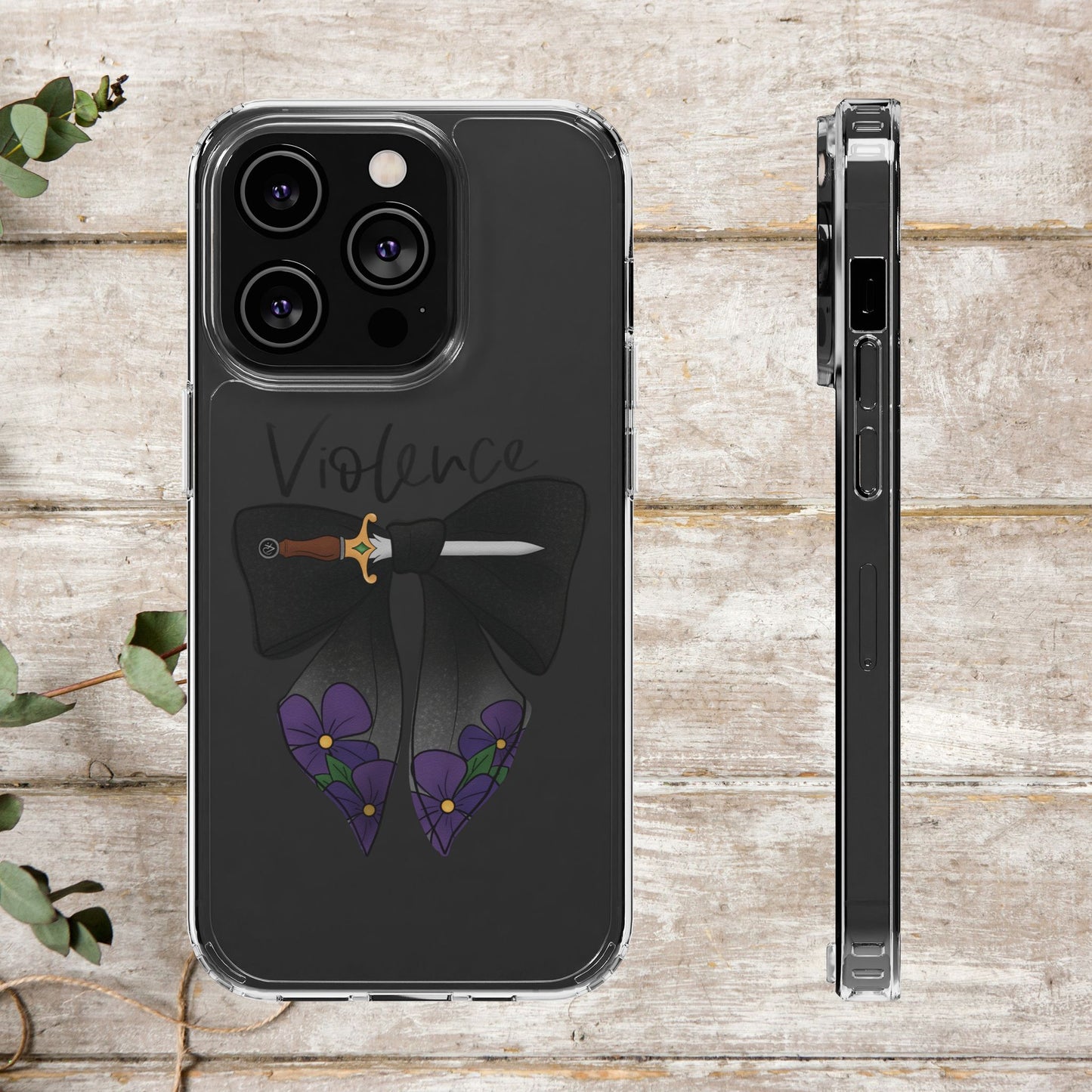 Violence Bow Clear Protective Phone Case