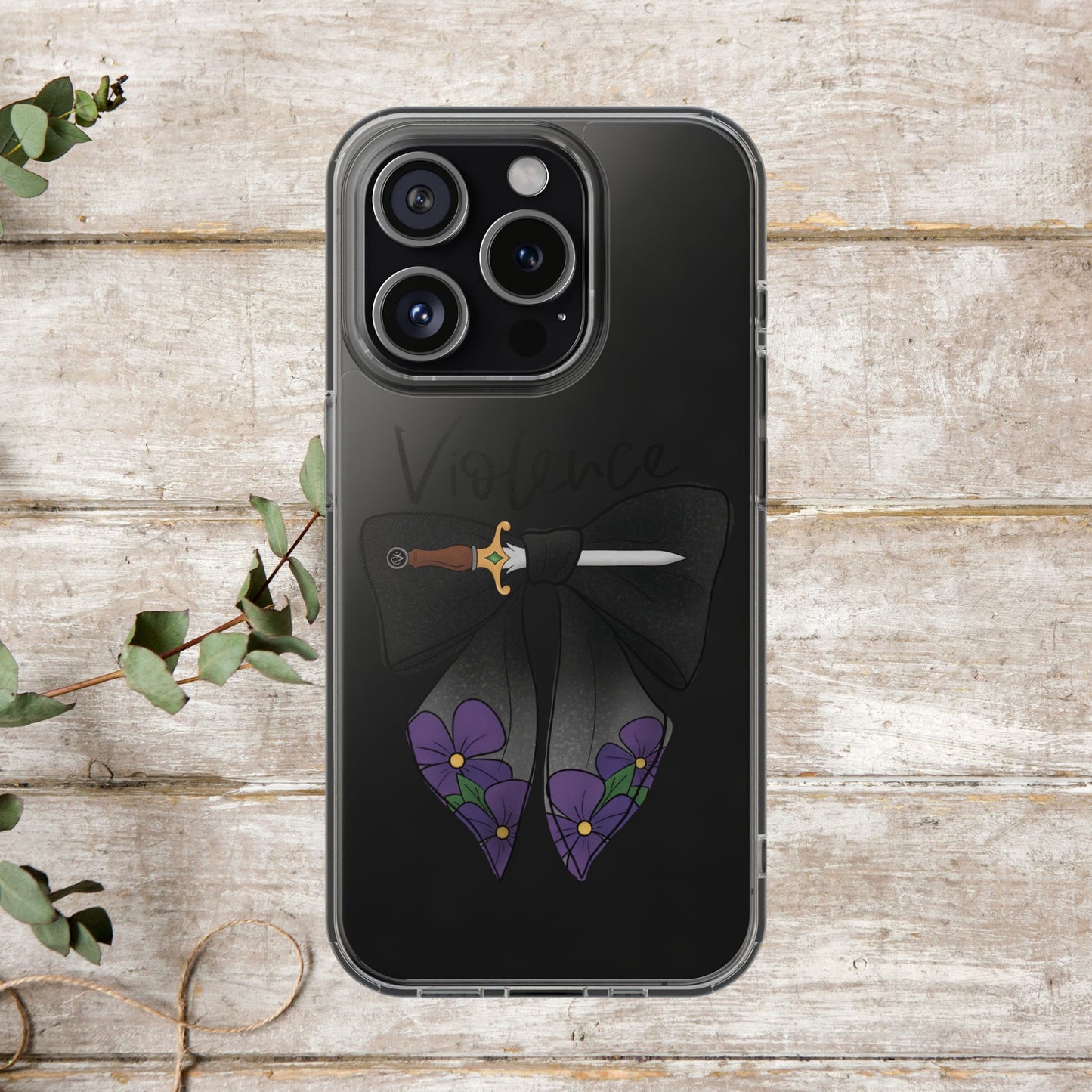 Violence Bow Clear Protective Phone Case