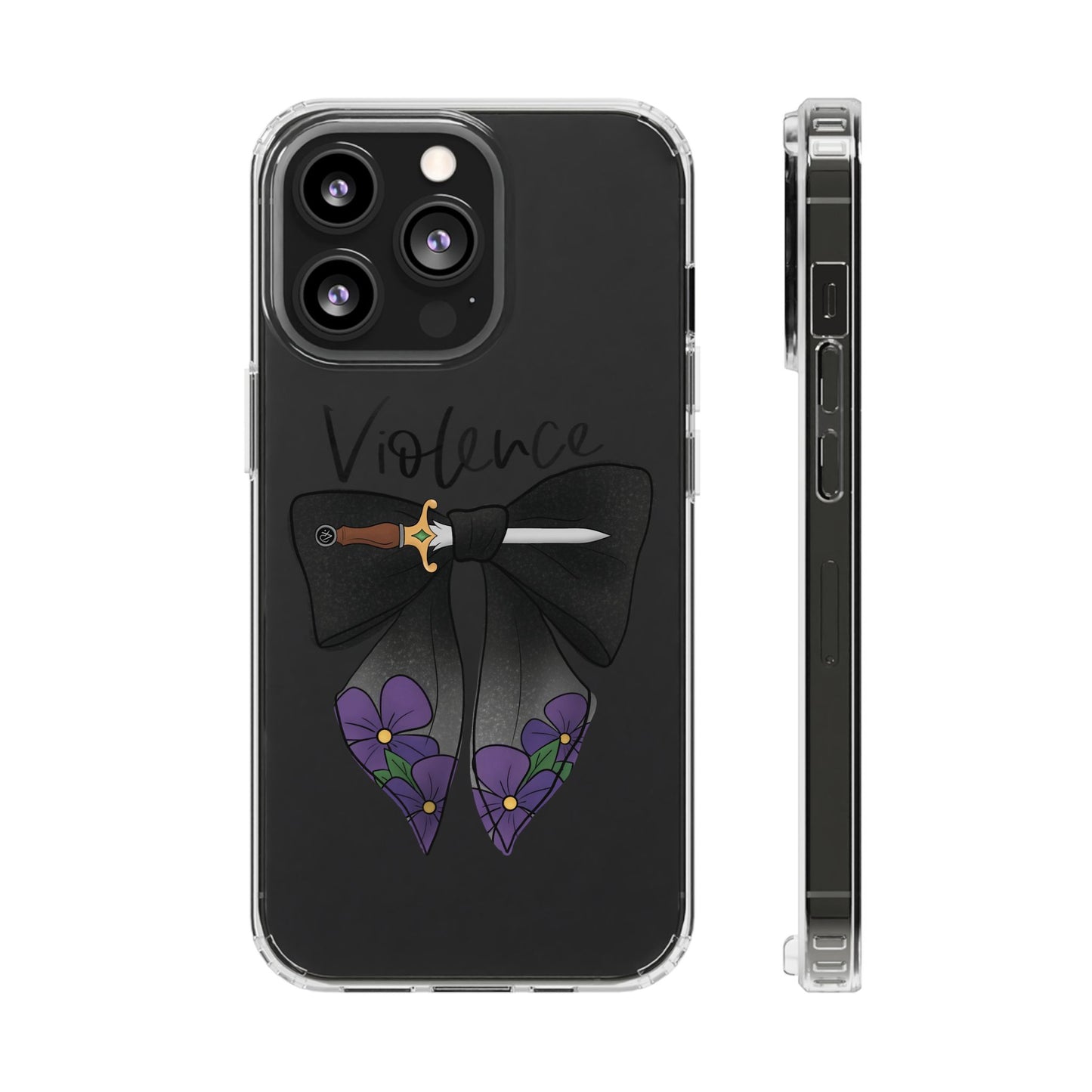 Violence Bow Clear Protective Phone Case