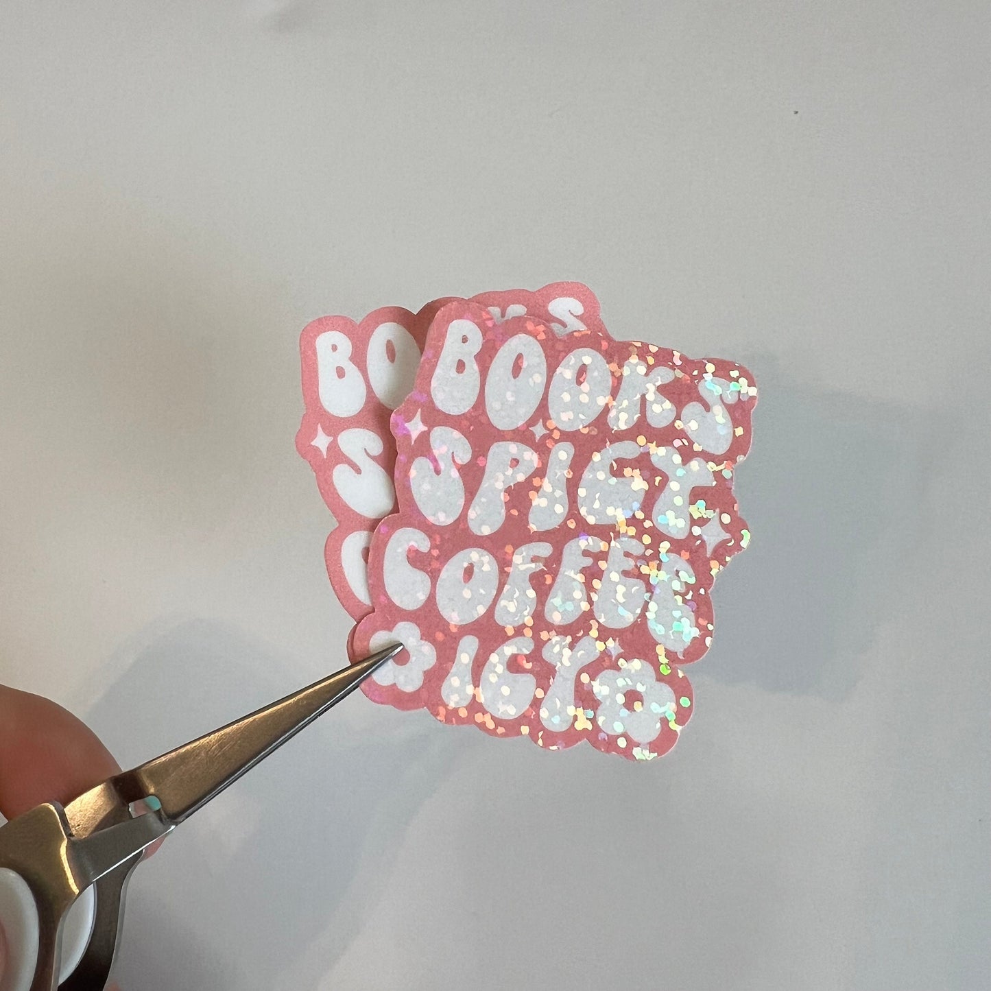 Books Spicy Coffee Icy Sticker