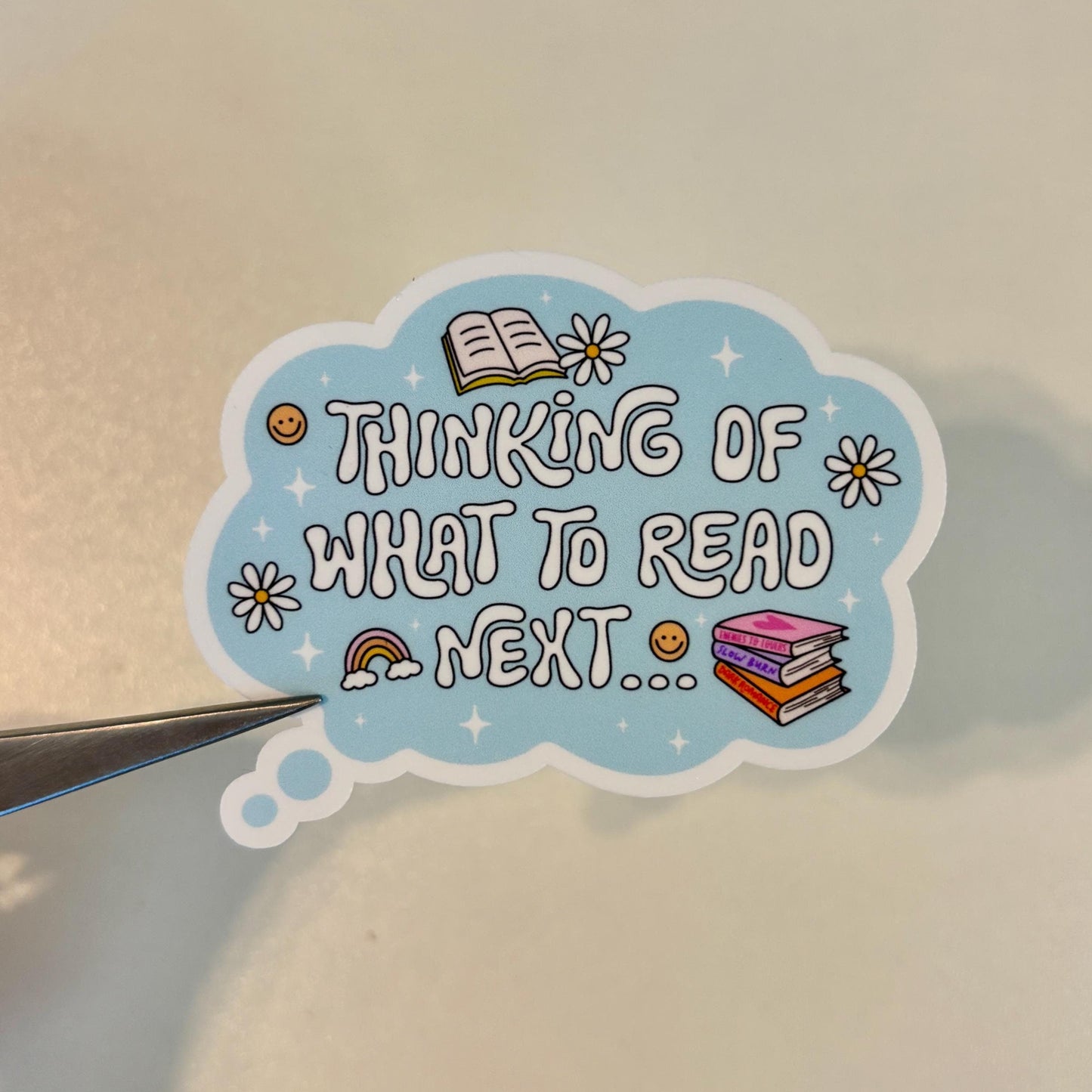 Thinking of What to Read Next Sticker