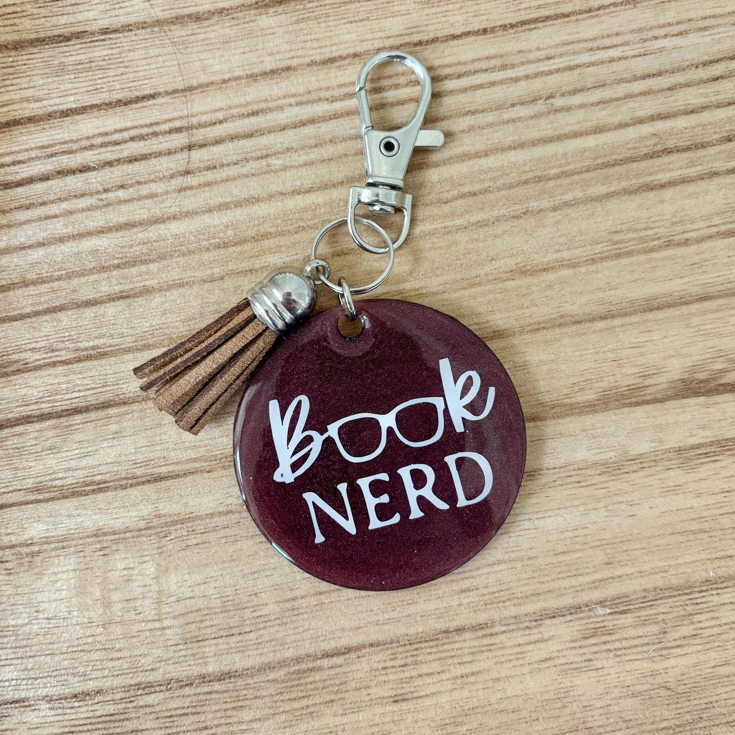 Book Nerd Resin Keychain | Bookish Gifts