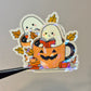 Bookish Ghost in Pumpkin Sticker