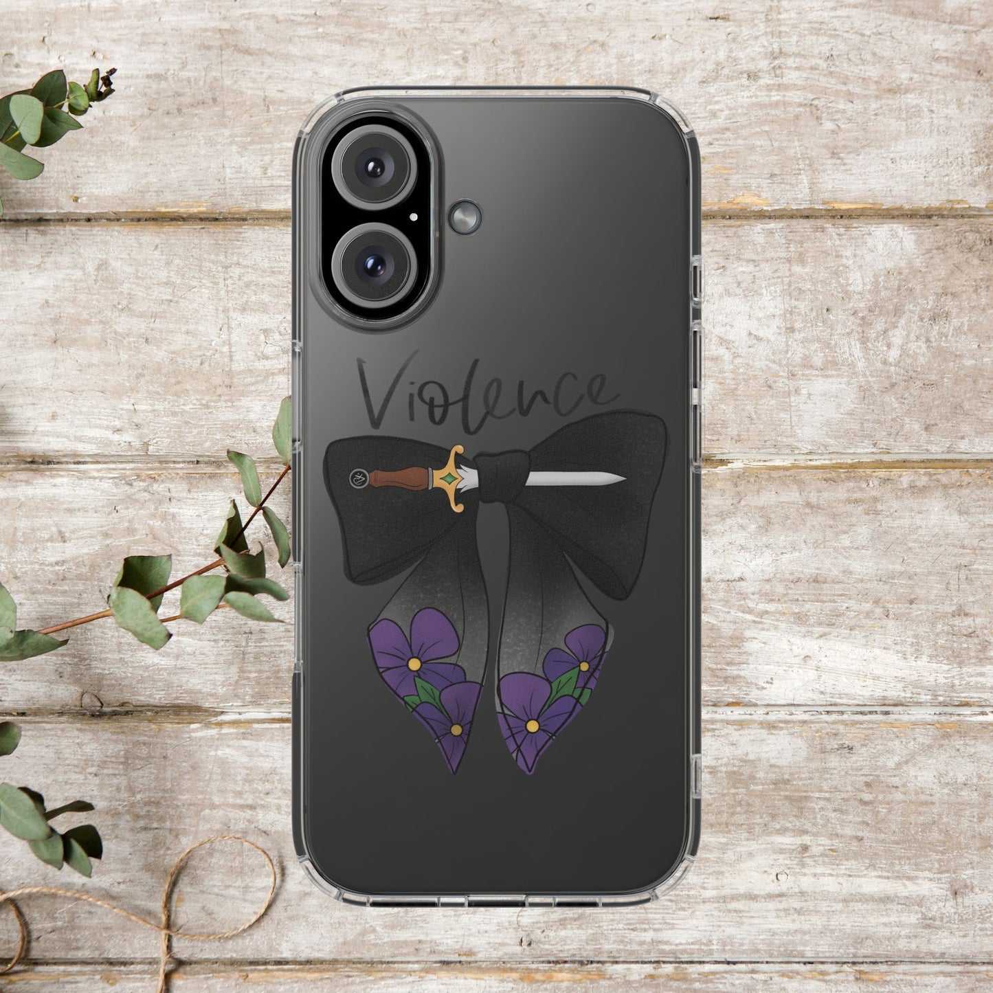 Violence Bow Clear Protective Phone Case