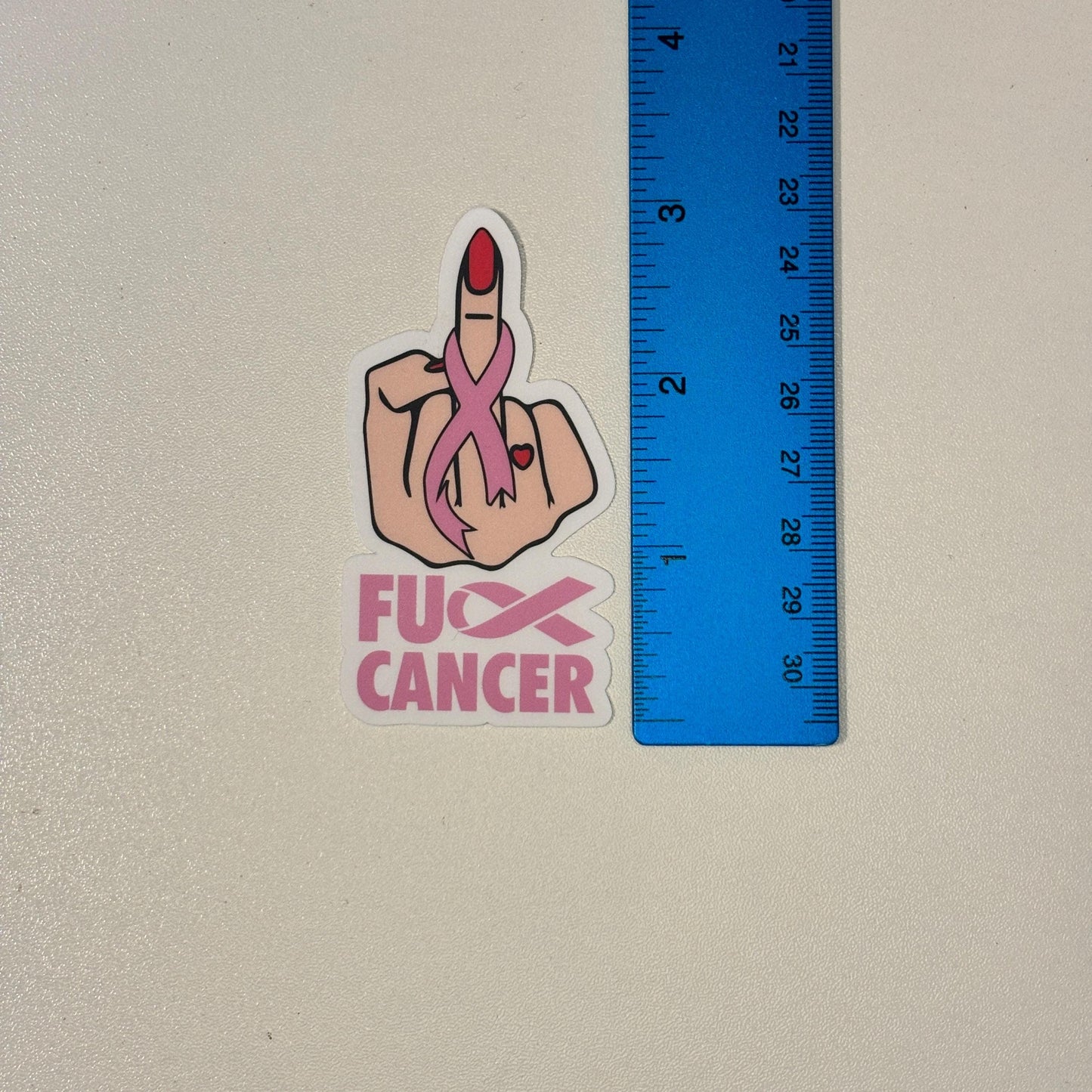 F*ck Cancer Middle Finger Sticker