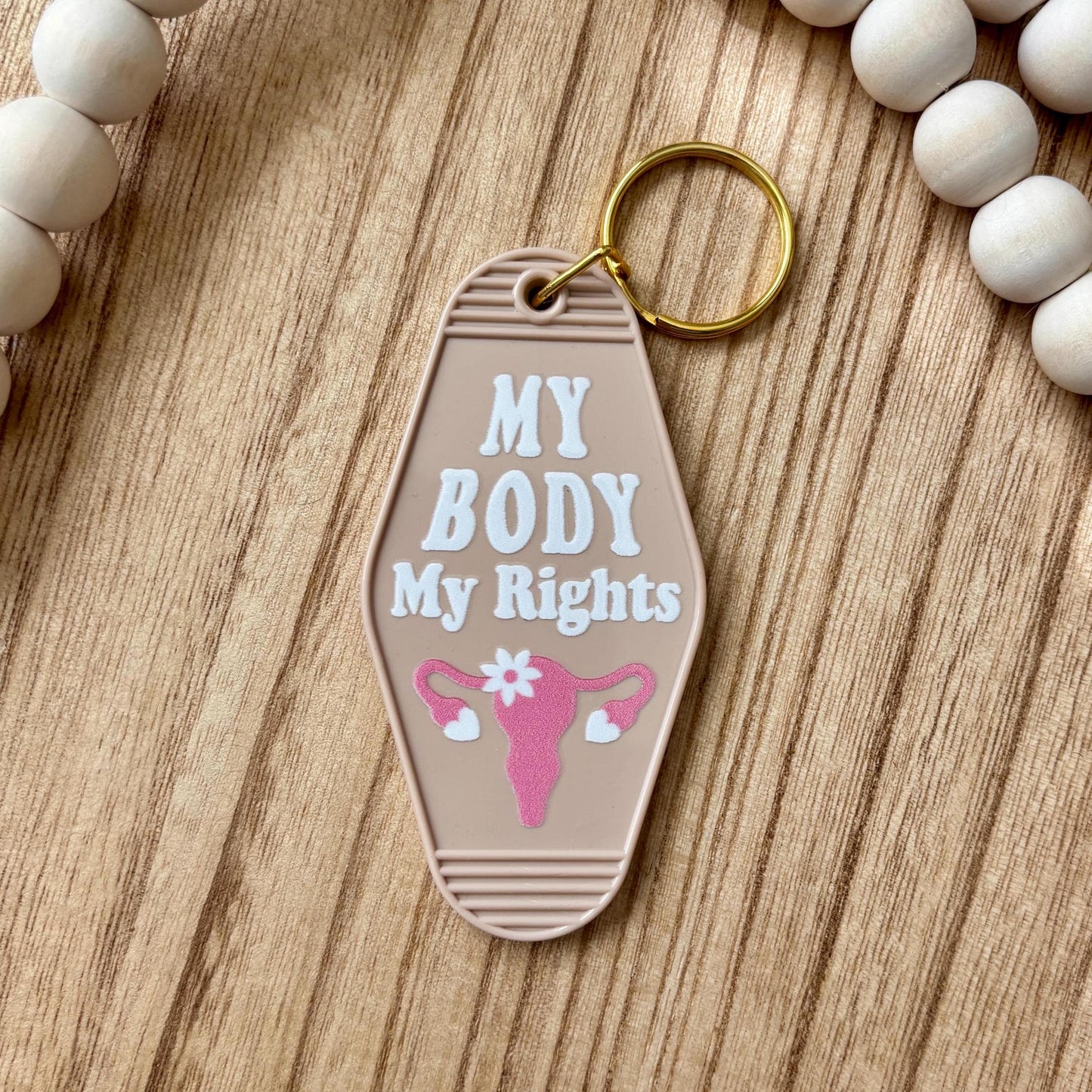 My Body My Rights Vintage Keychain