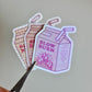 Bookish Juice Box Sticker