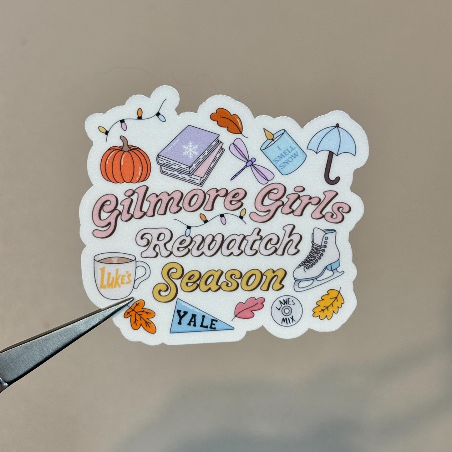 Gilmore Girls Rewatch Season Sticker