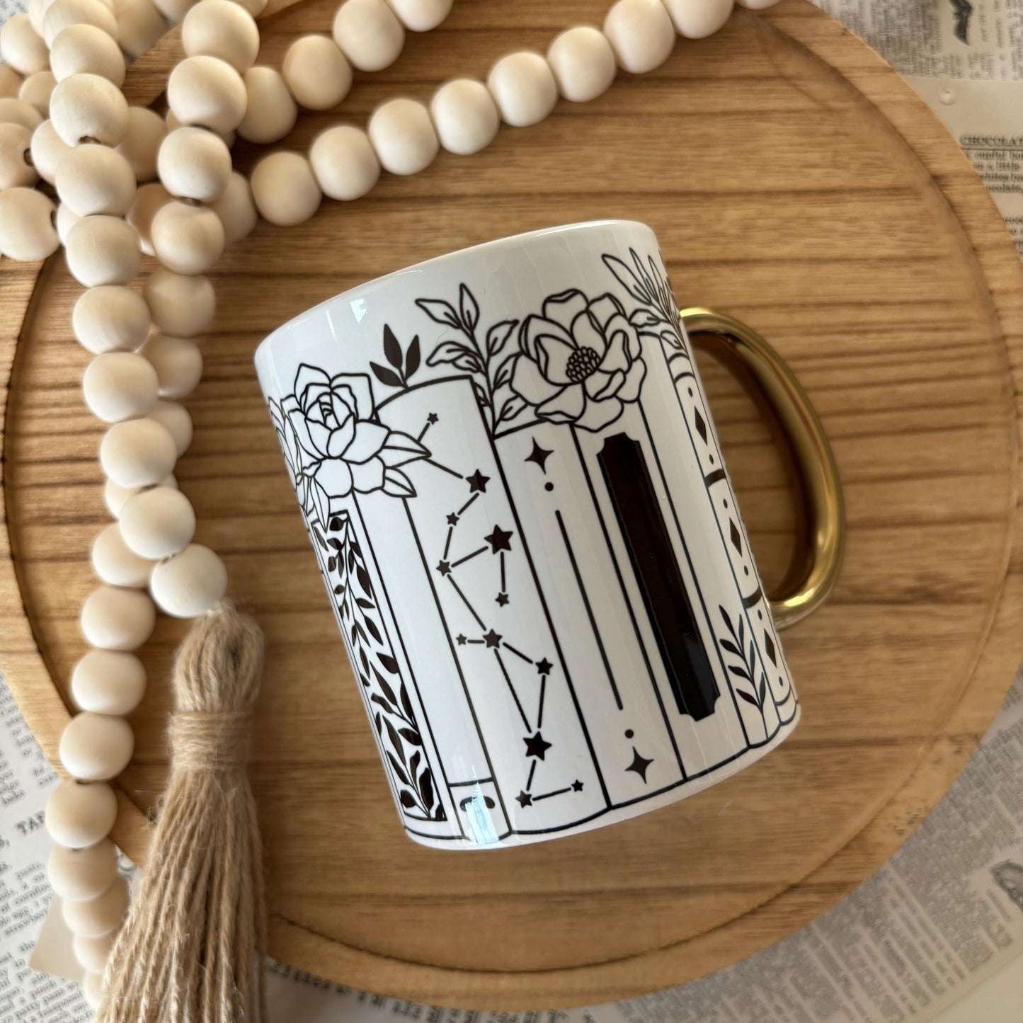 Celestial Bookshelf Ceramic Mug