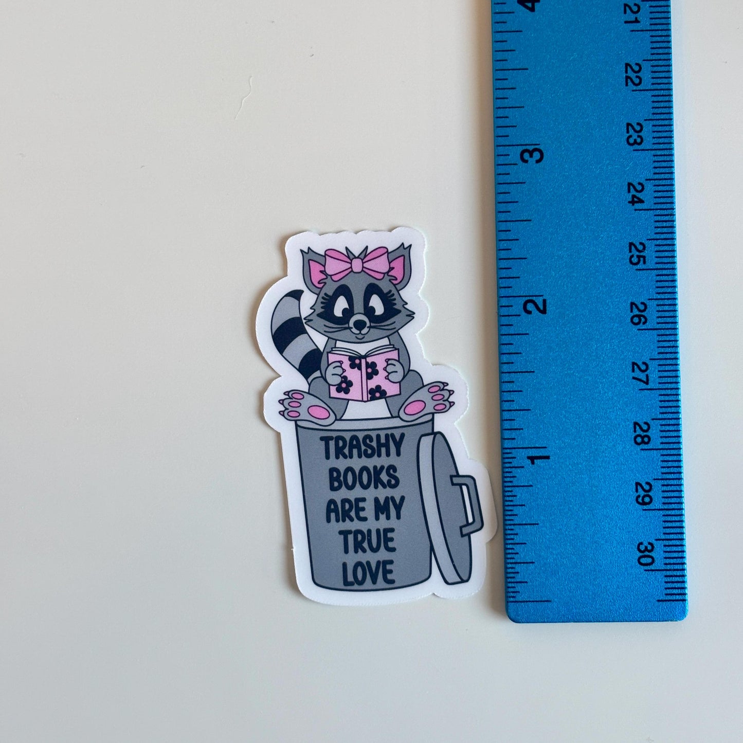 Trashy Books Are My True Love Sticker