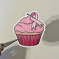 Breast Cancer Cupcake Sticker