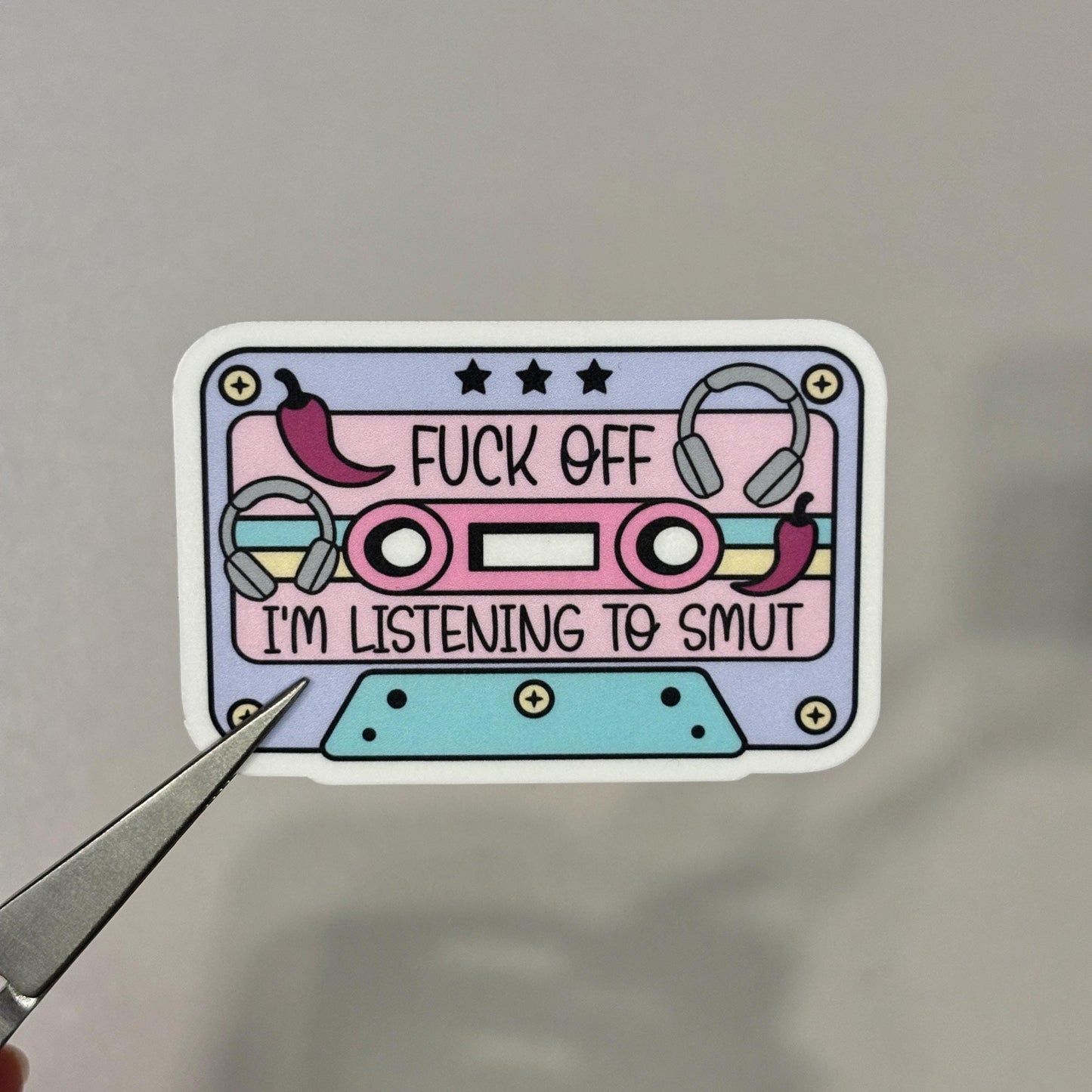 Snarky Audiobook Cassette Tape Sticker