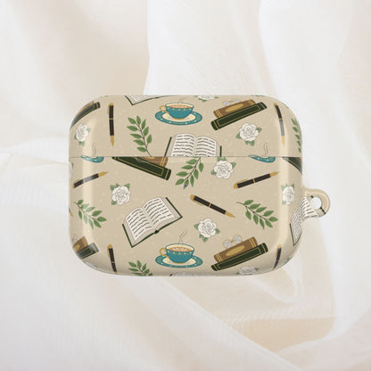 Romantic Vintage Books AirPod Case - Neutral
