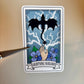 Lightning Wielder Tarot Card Sticker