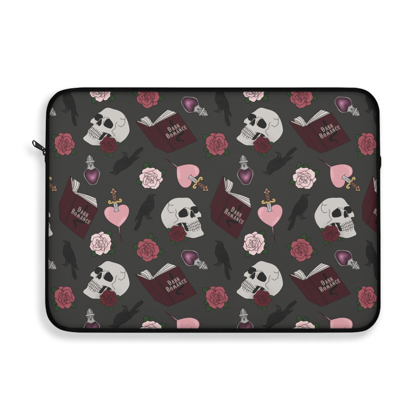 Dark Romance Laptop Sleeve - Charcoal