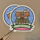 Merry Bookmas Snowglobe Sticker