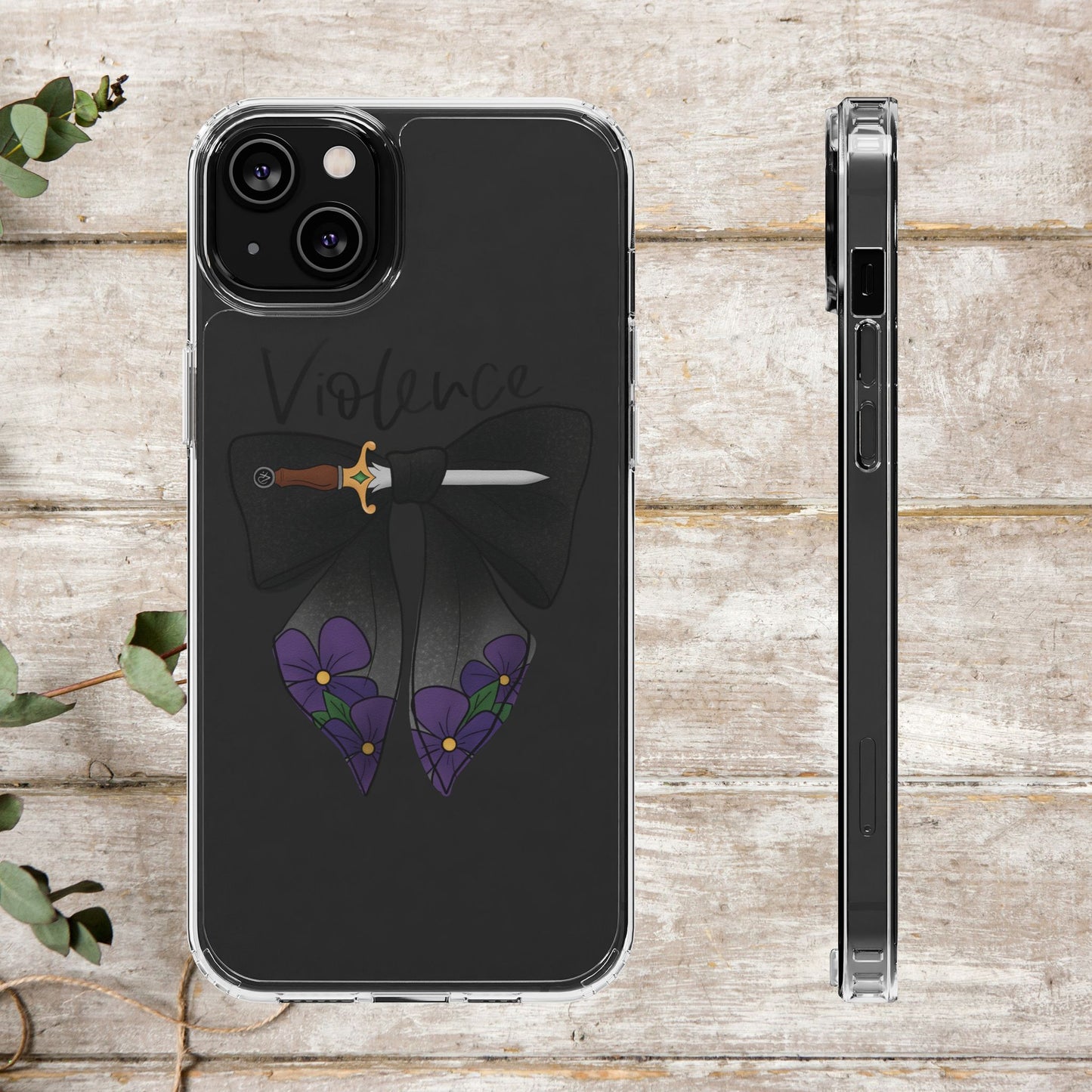 Violence Bow Clear Protective Phone Case