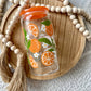 16oz Orange Blossom Glass Can Tumbler