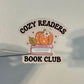 Cozy Readers Book Club Sticker