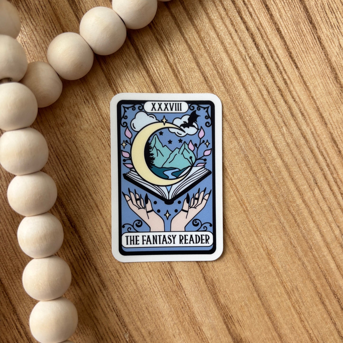 The Fantasy Reader Tarot Card Sticker