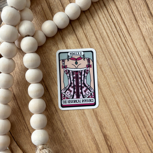 The Historical Romance Tarot Card Sticker