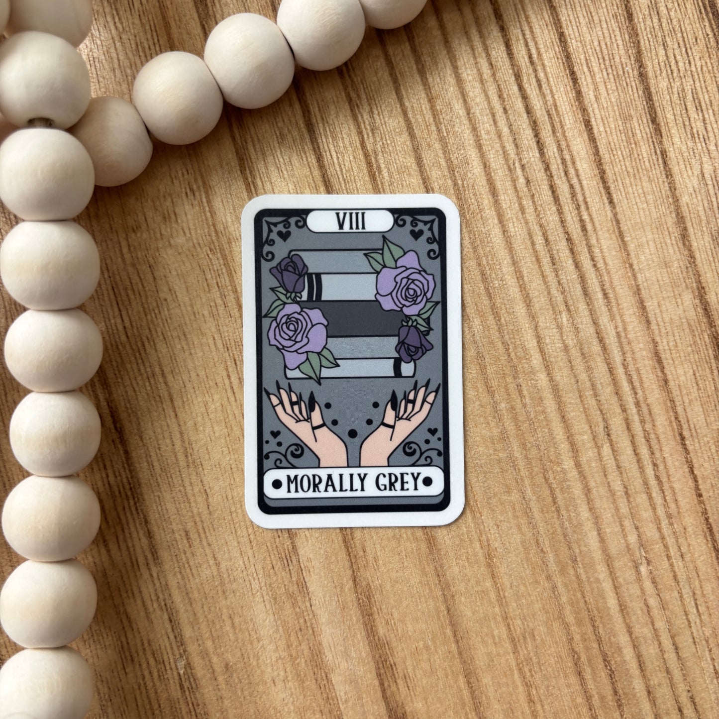 Morally Grey Tarot Card Sticker