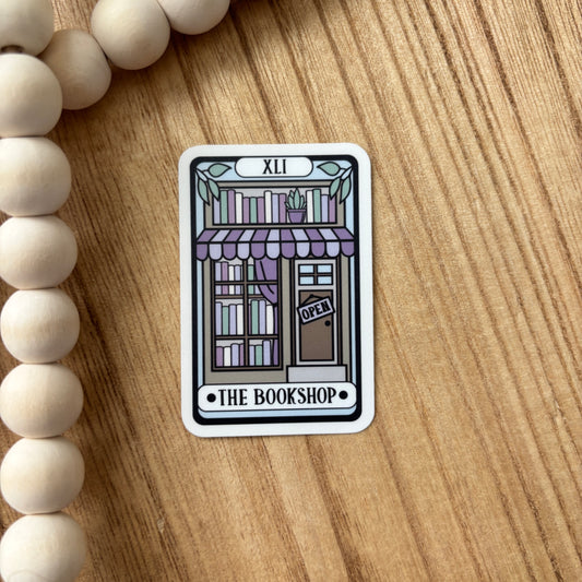 The Bookshop Tarot Card Sticker