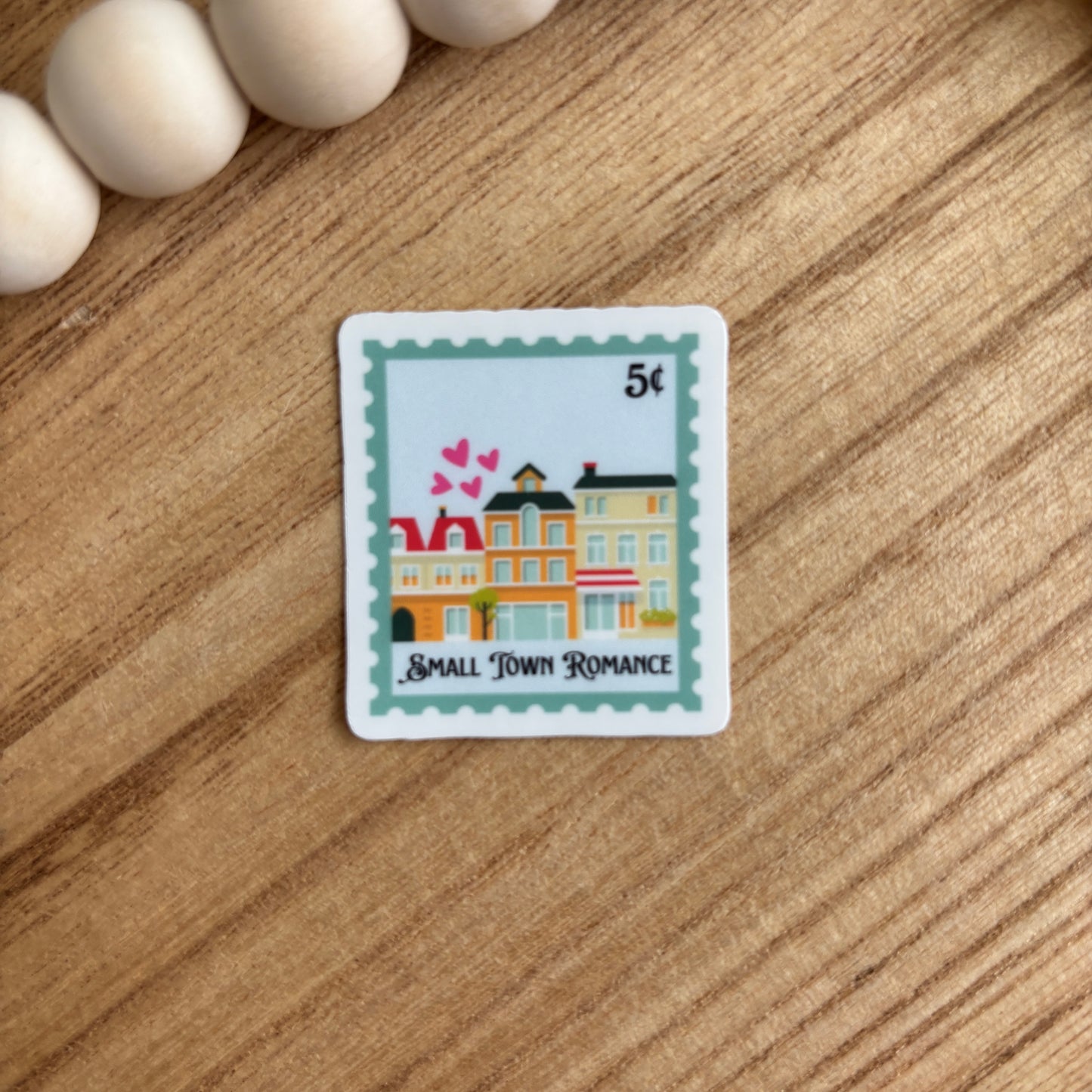 Small Town Romance Book Trope Stamp Sticker