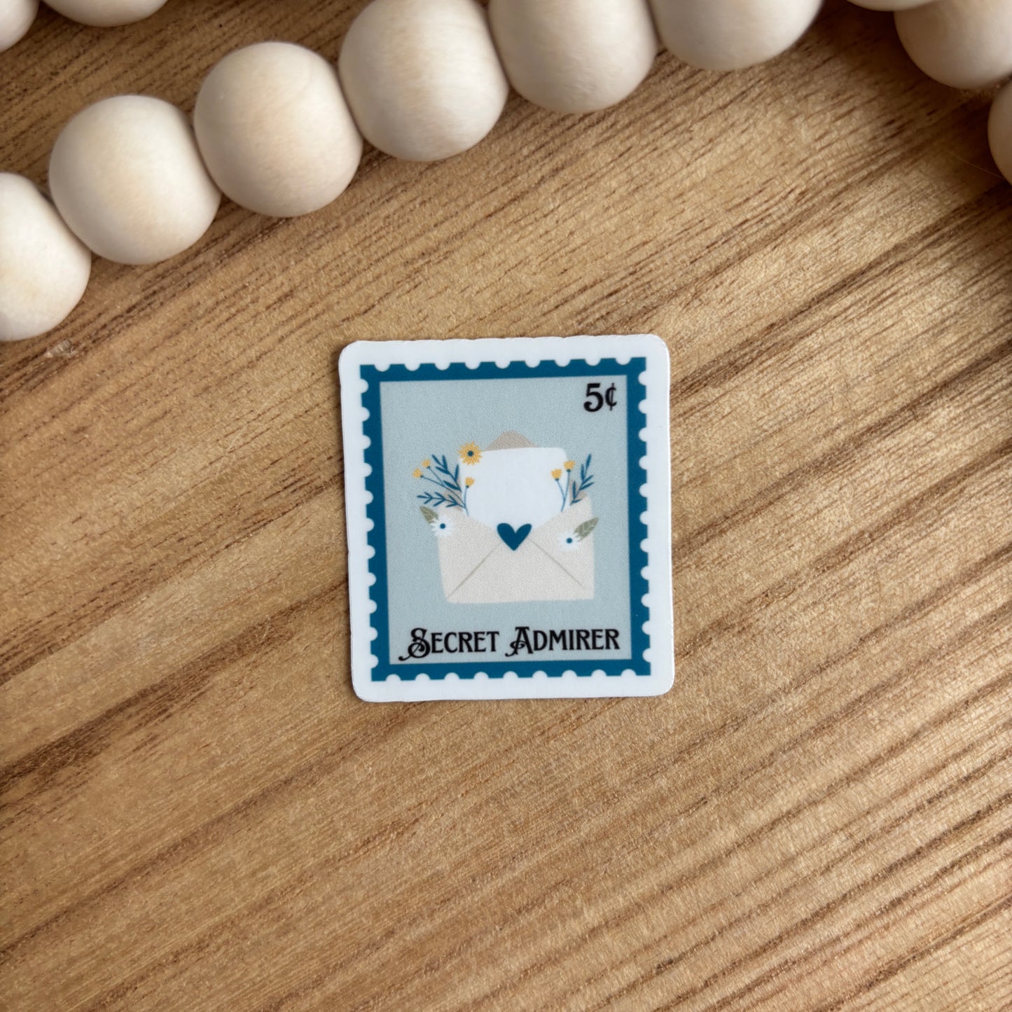 Secret Admirer Book Trope Stamp Sticker