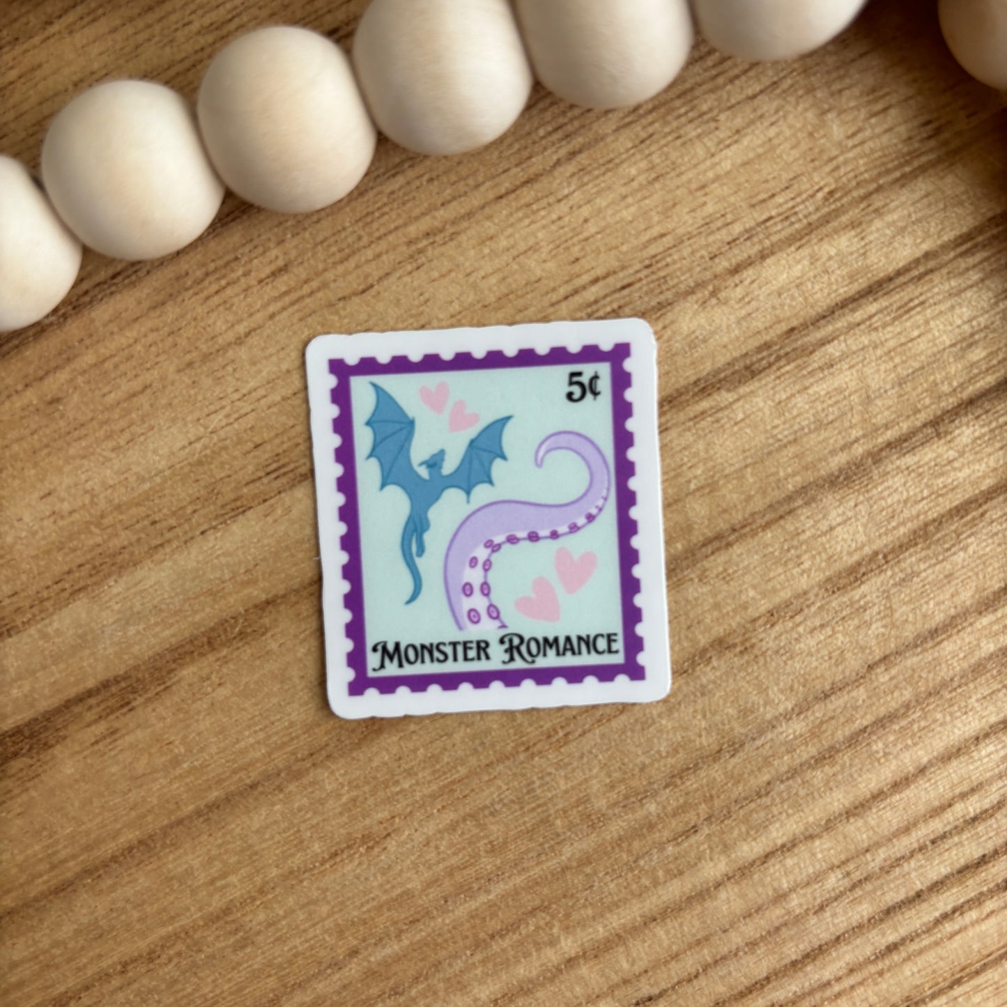 Monster Romance Book Trope Stamp Sticker