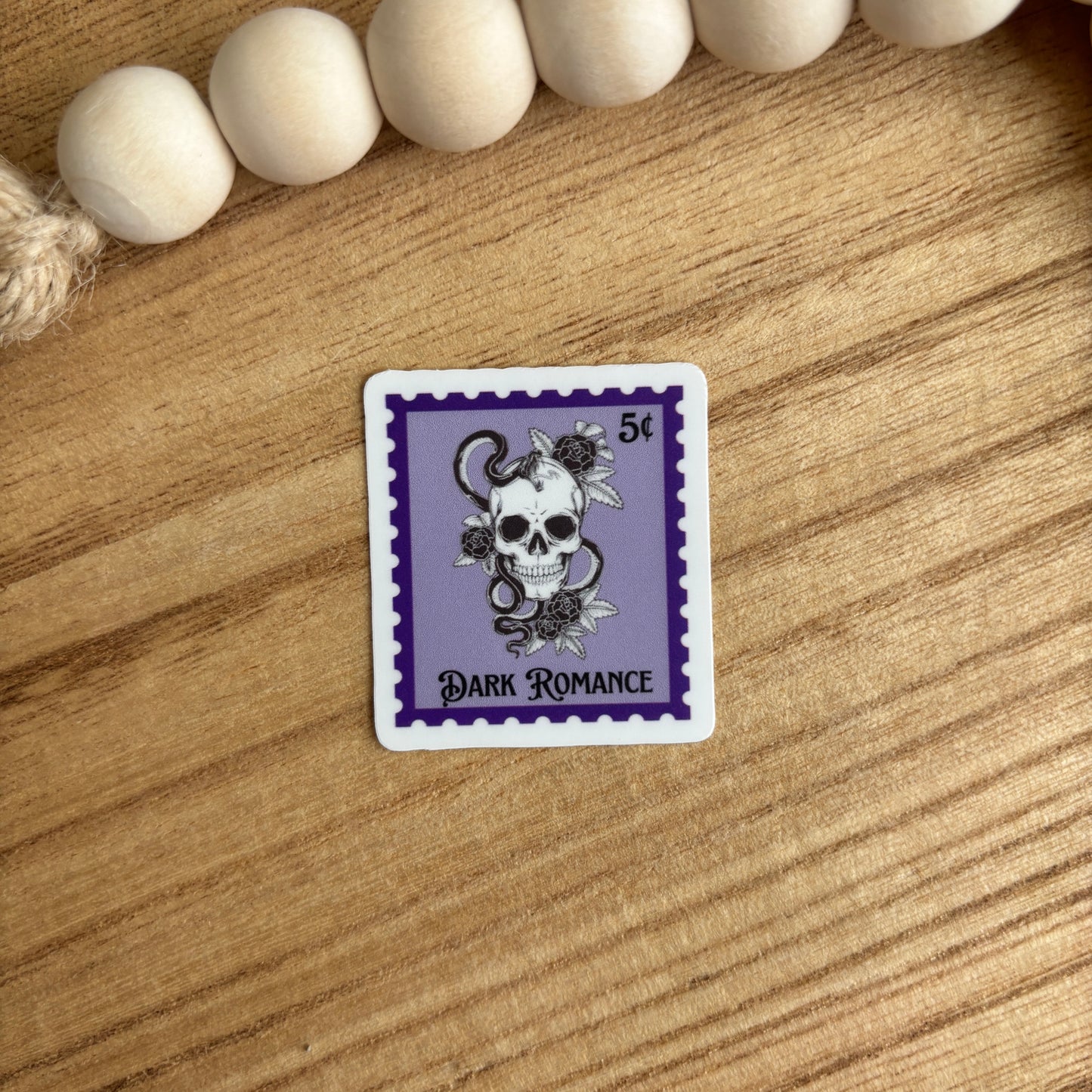 Dark Romance Book Trope Stamp Sticker