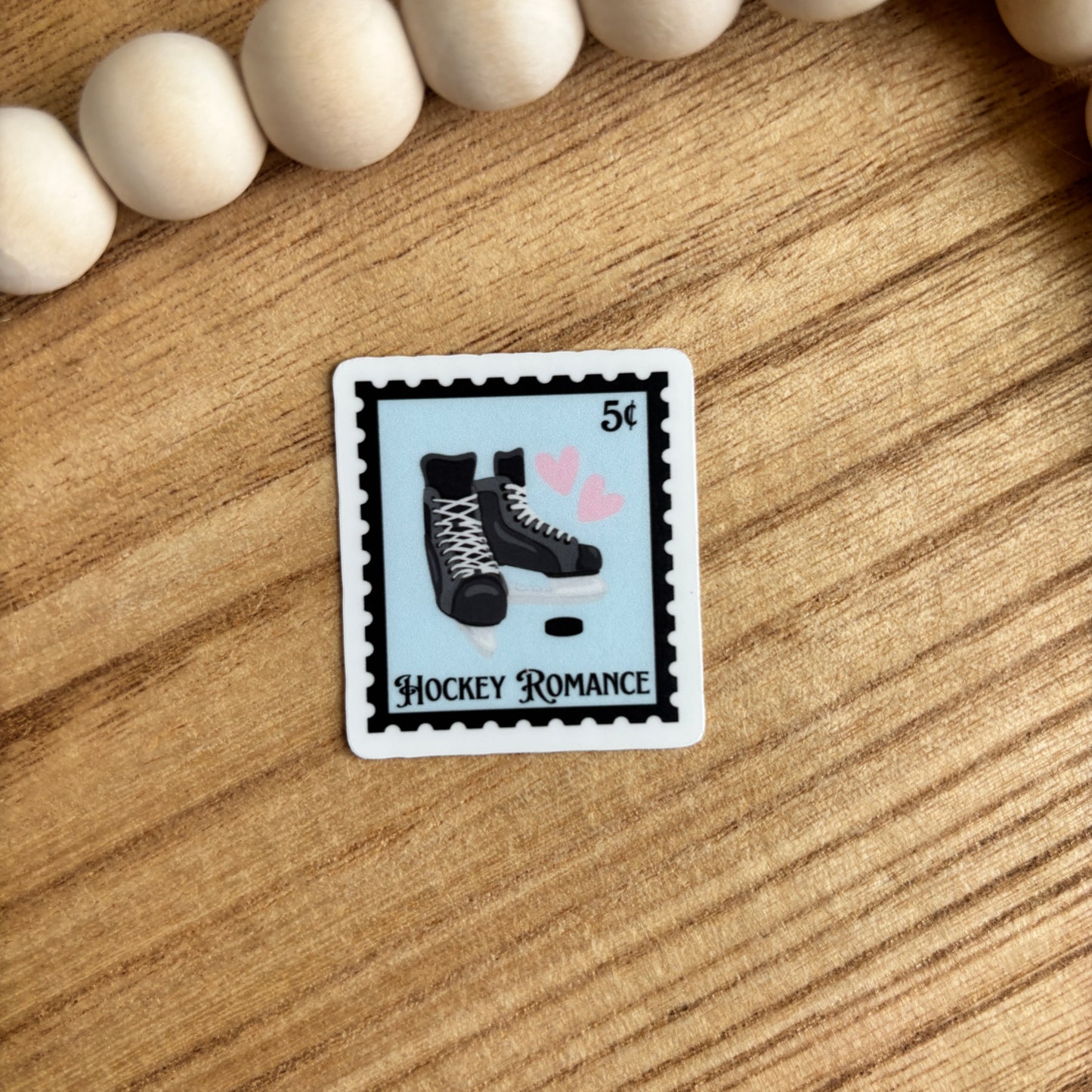 Hockey Romance Book Trope Stamp Sticker