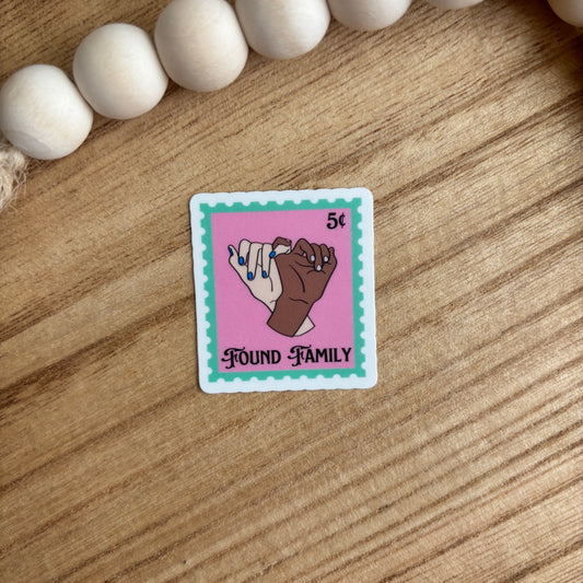 Found Family Book Trope Stamp Sticker