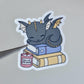 Sleeping Book Dragon Sticker